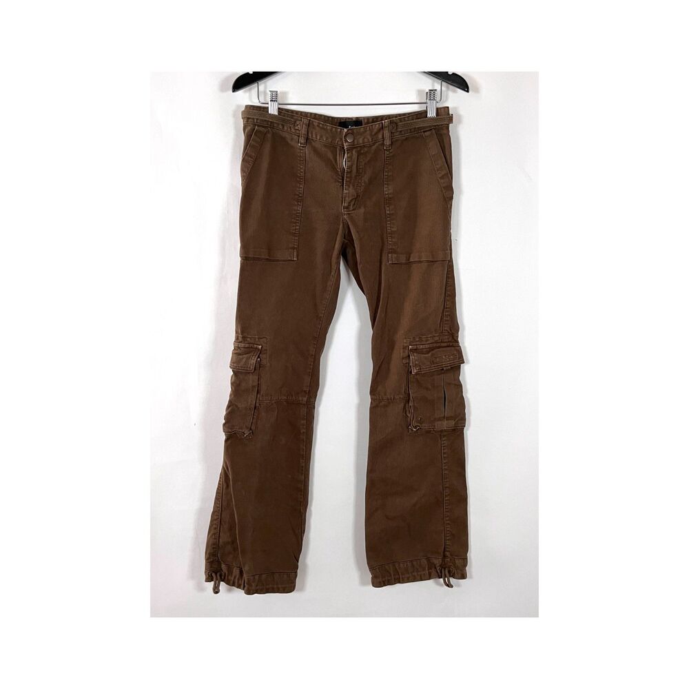 Vntg Y2k Cargo Pants Corduroy 90's Poleci Boho Streetwear Utility Skate Low Rise
